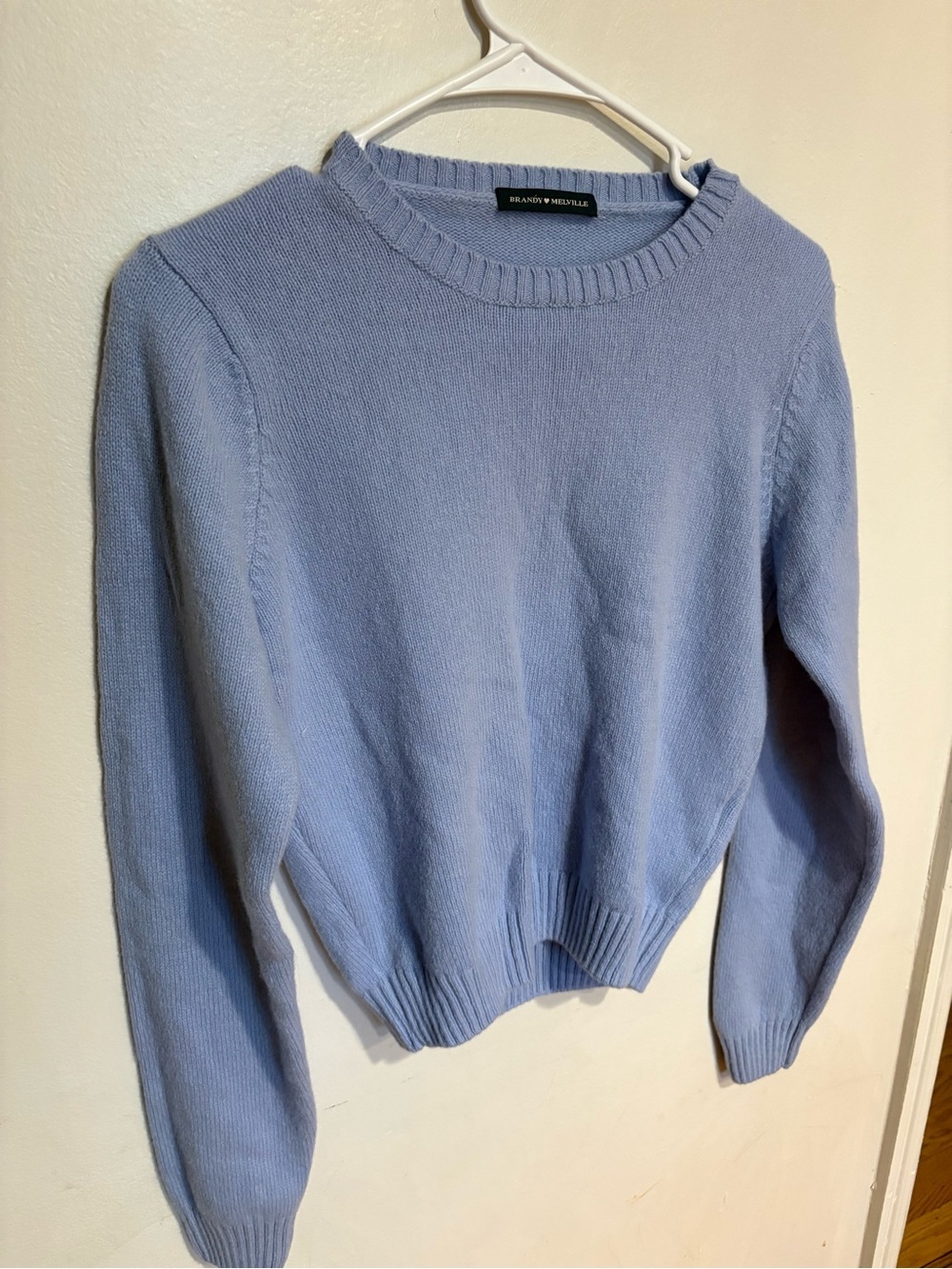 BRANDY MELVILLE Periwinkle Blue Crewneck Sweater one size